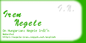 iren negele business card